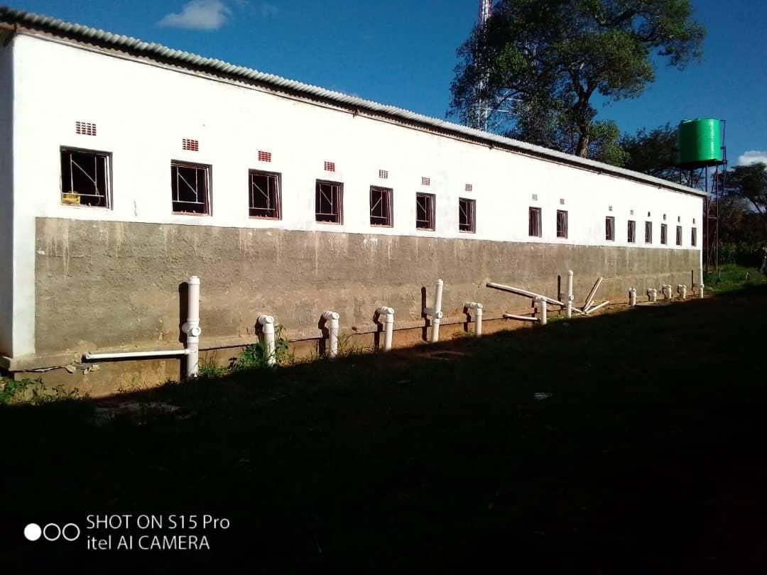 The completed toilet and ablution block at Simooya Community Primary School