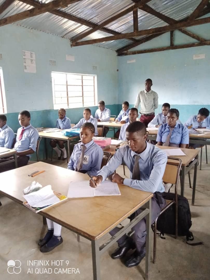 A secondary school lesson underway in Simooya